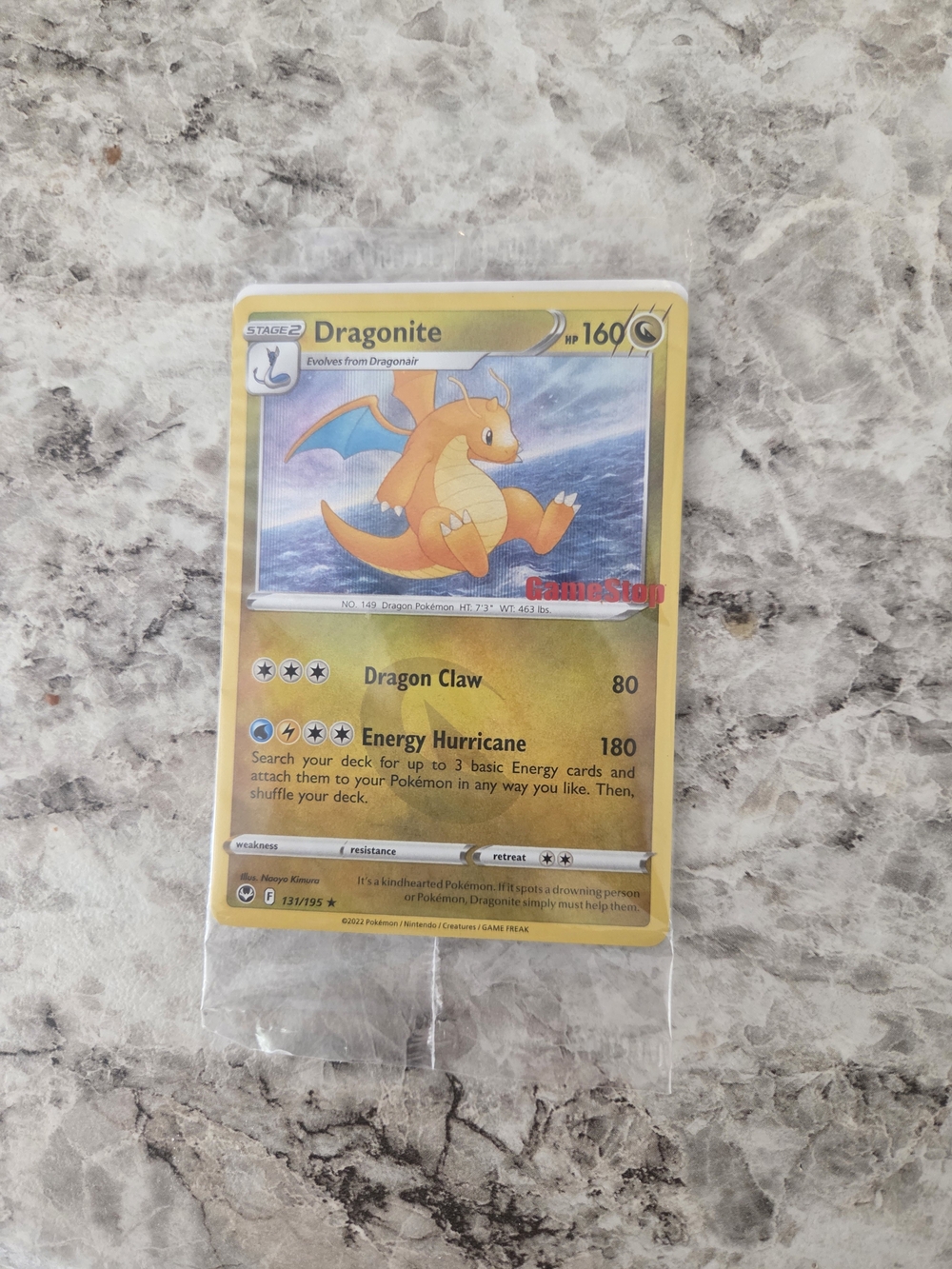 Pokémon Dragonite 131/195 GameStop Stamped Holo Promo Sealed Silver Tempest